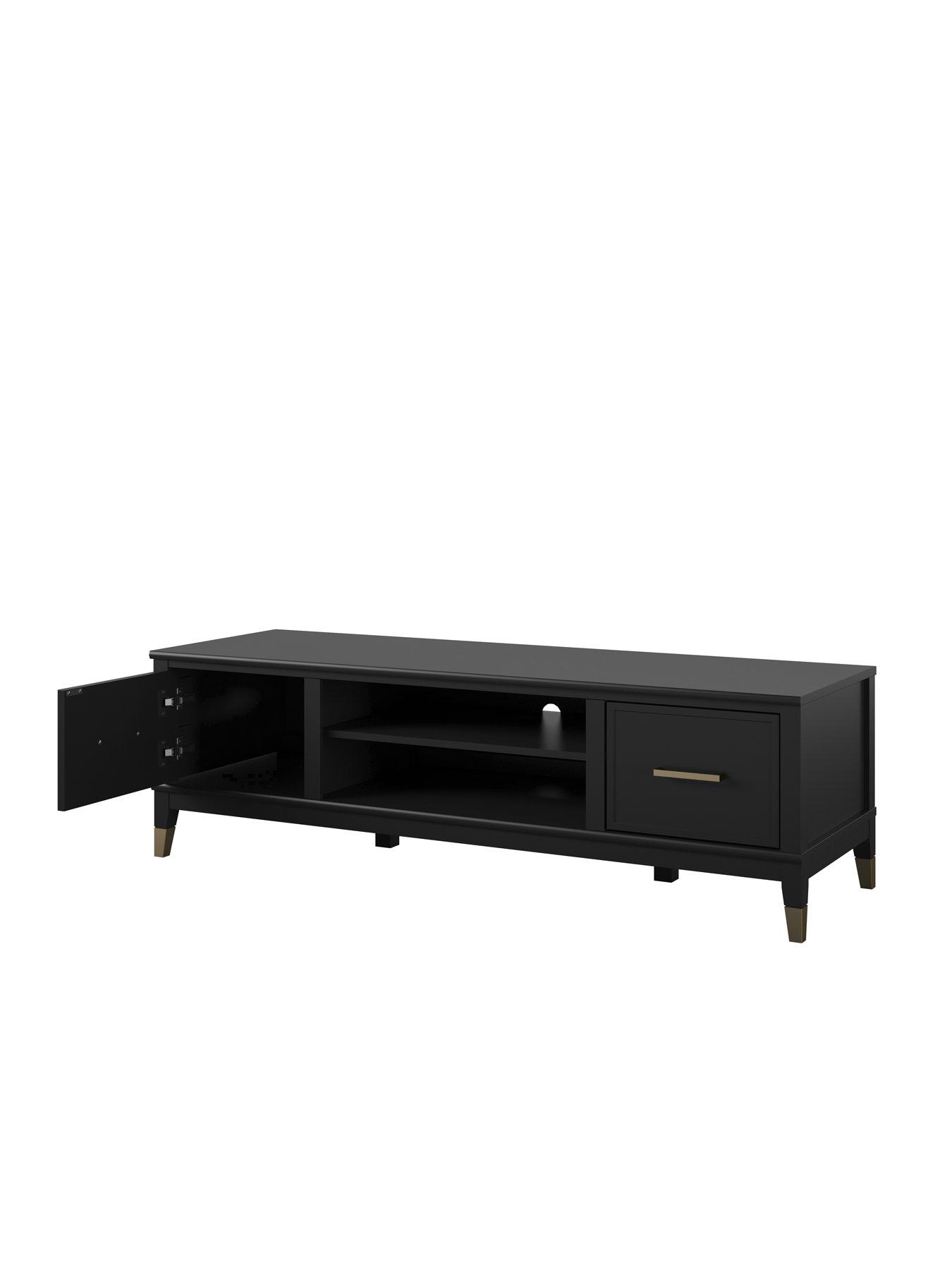 CosmoLiving by Cosmopolitan Westerleigh TV Stand Black/Gold Fits up