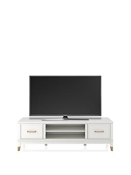 Product photograph of Cosmoliving By Cosmopolitan Westerleigh Tv Stand - White - Fits Up To 65 Inch from very.co.uk