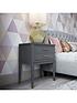  image of cosmoliving-by-cosmopolitan-westerleigh-side-table-graphite-grey