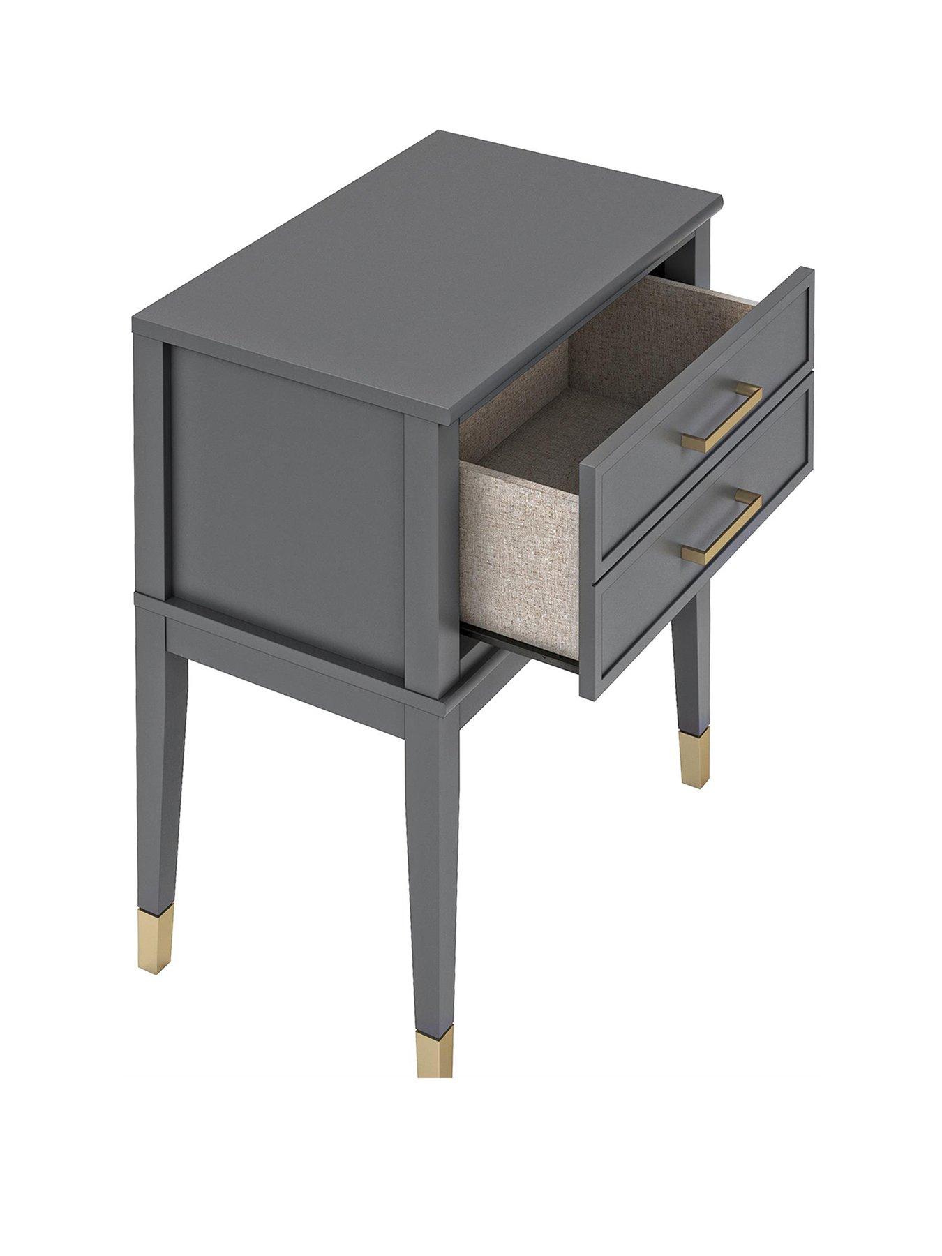 CosmoLiving by Cosmopolitan Westerleigh Side Table Graphite Grey