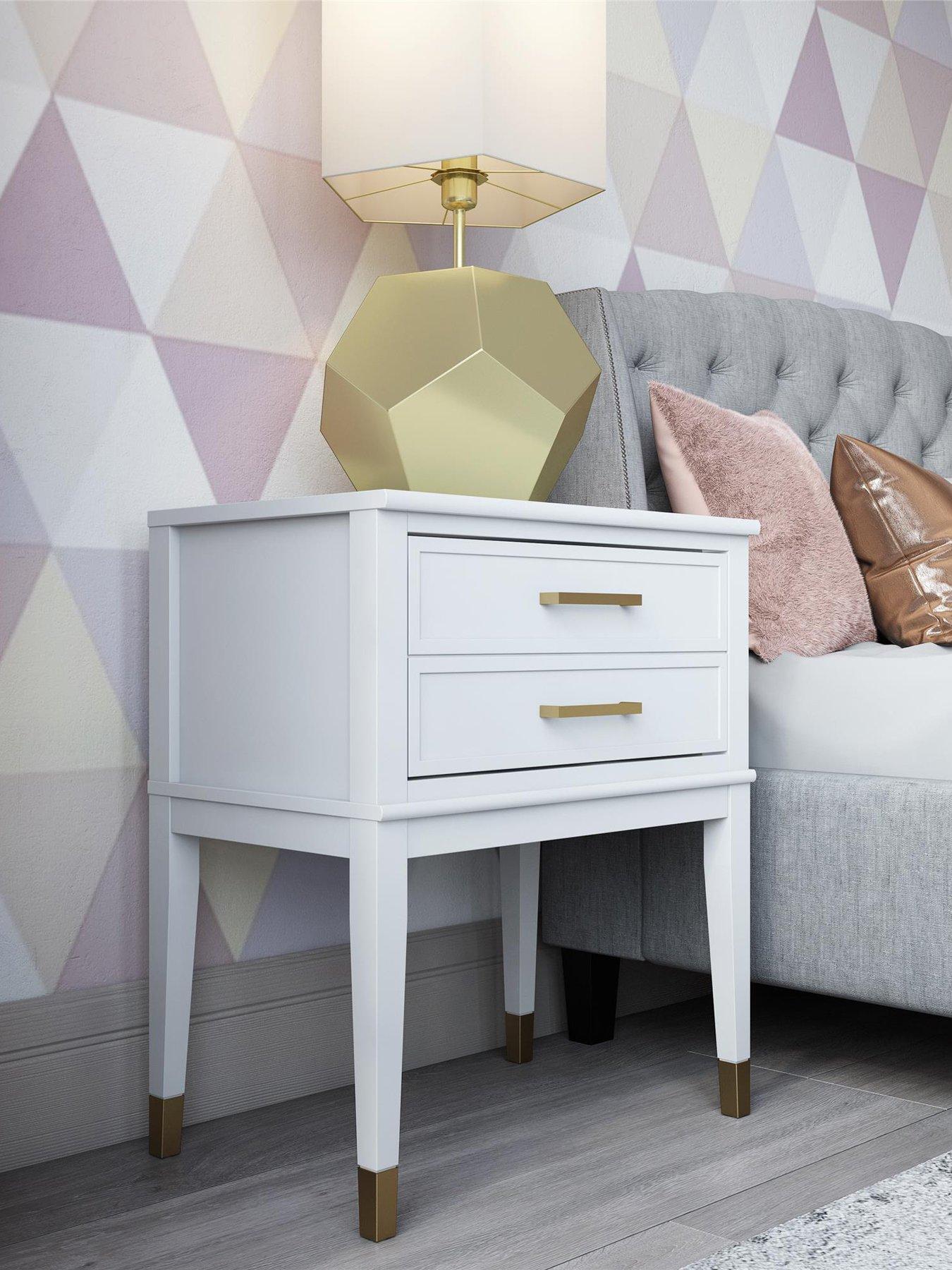 Image 1 of 6 of CosmoLiving by Cosmopolitan Westerleigh Side Table - White
