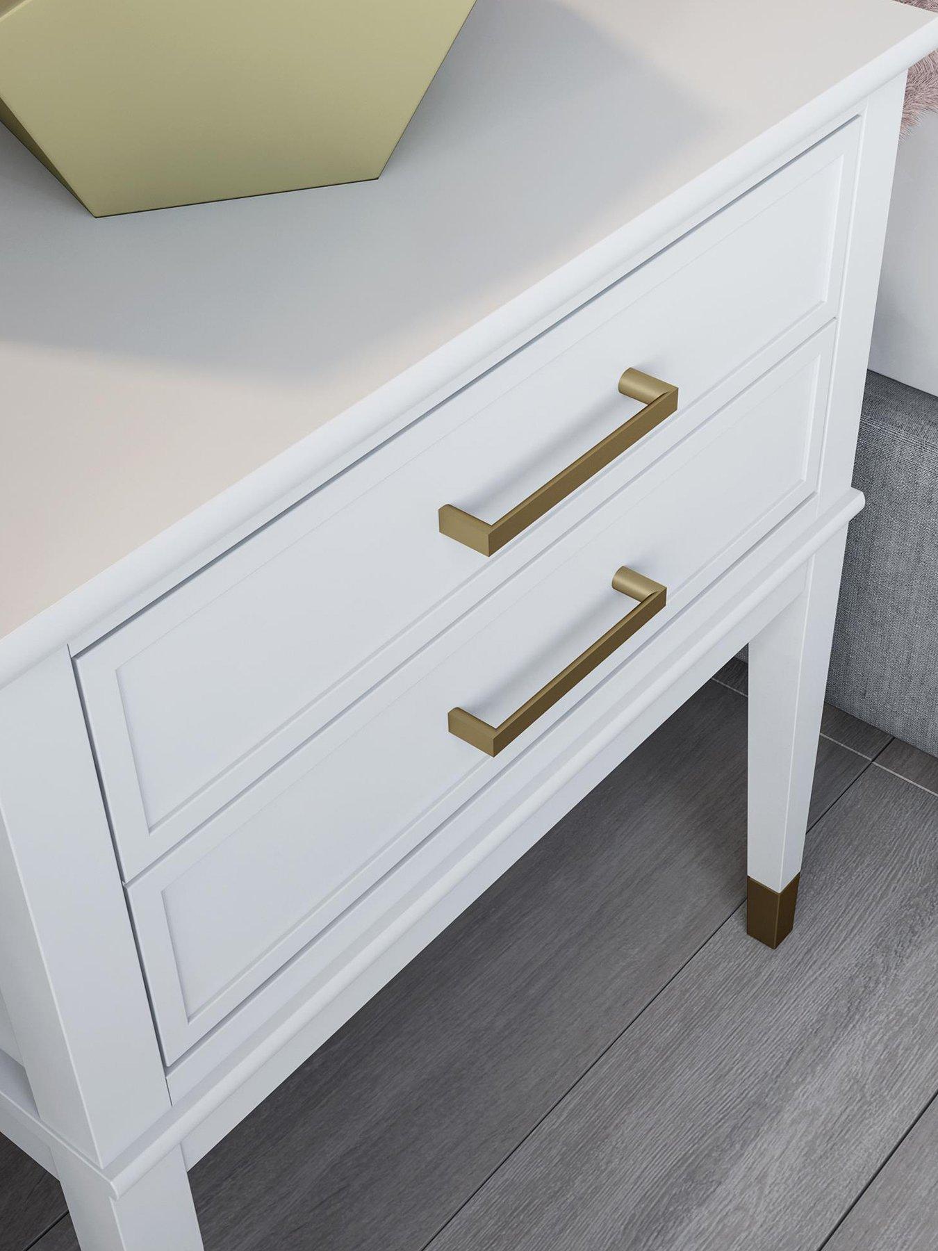 Image 5 of 6 of CosmoLiving by Cosmopolitan Westerleigh Side Table - White