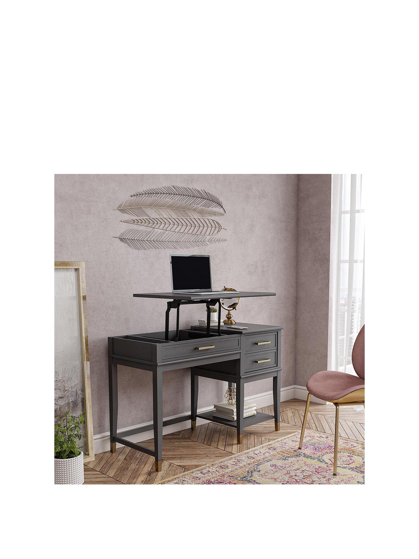 CosmoLiving by Cosmopolitan Westerleigh Lift Desk - Graphite Grey