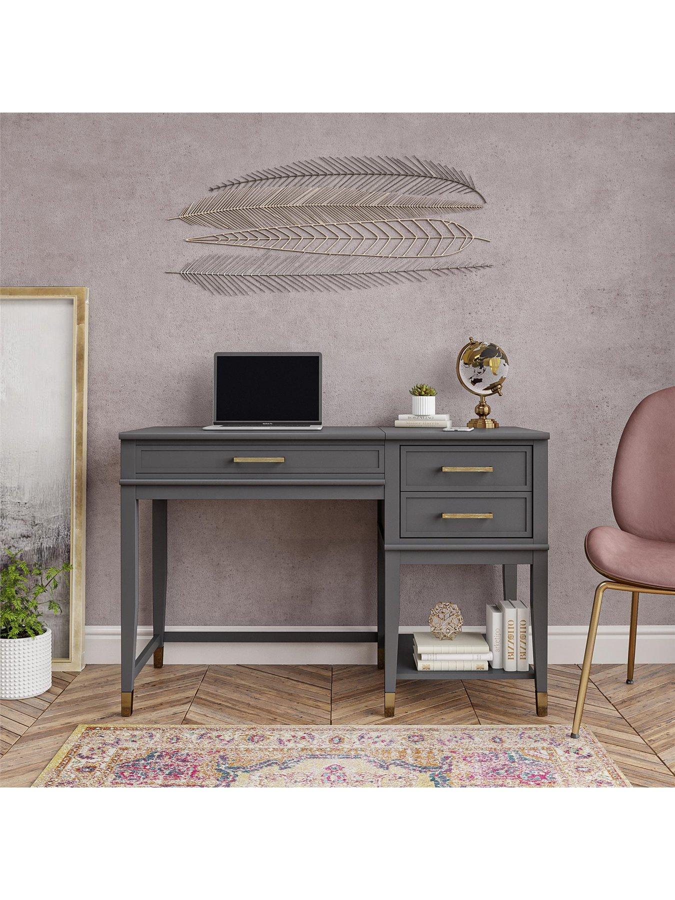 CosmoLiving by Cosmopolitan Westerleigh Lift Desk Graphite Grey