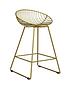  image of cosmoliving-by-cosmopolitan-ellis-wire-bar-stool--gold