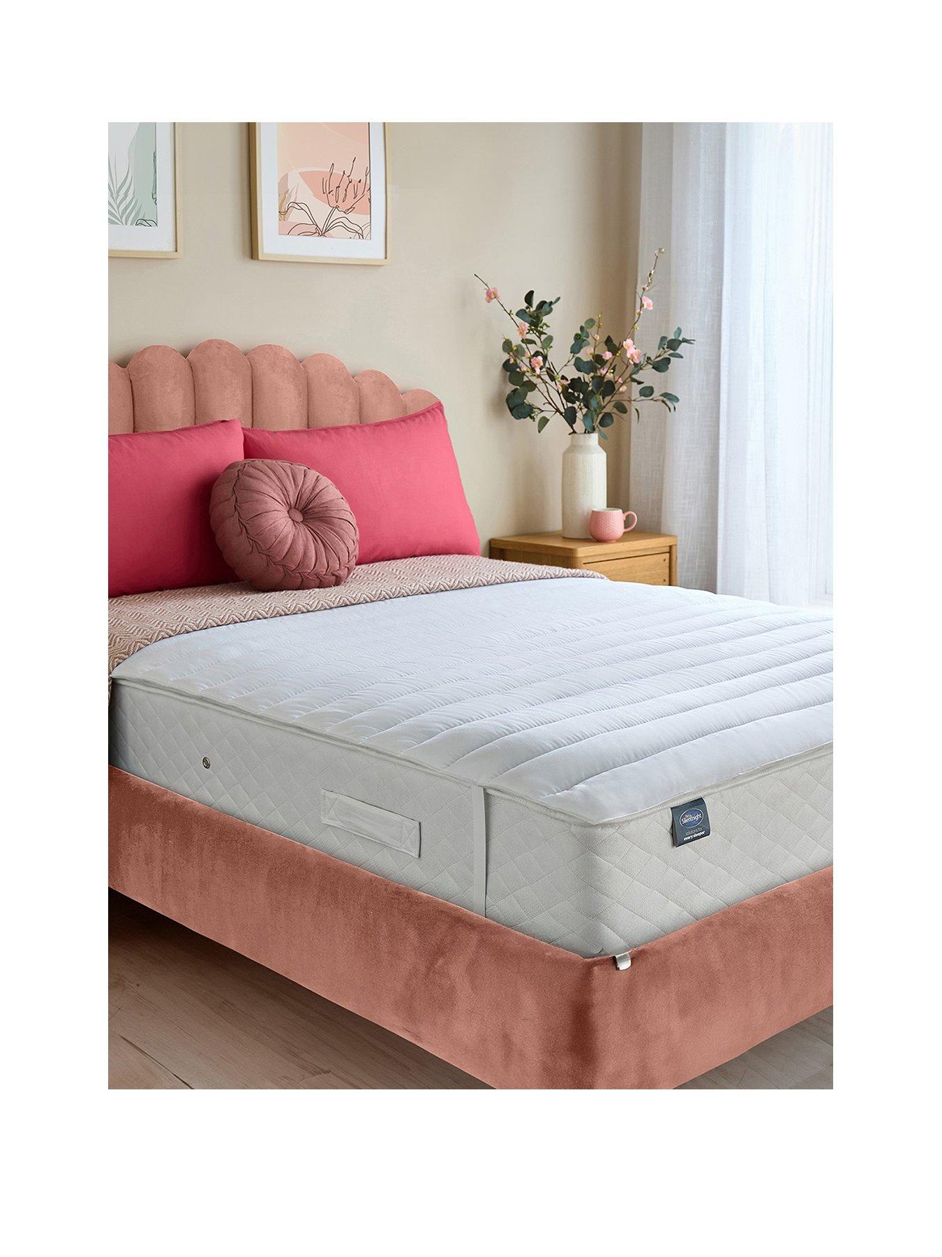 Product photograph of Silentnight Ultrabounce Mattress Topper - Double - White from very.co.uk