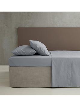 Product photograph of Catherine Lansfield Easy Iron Fitted Sheet In Grey from very.co.uk