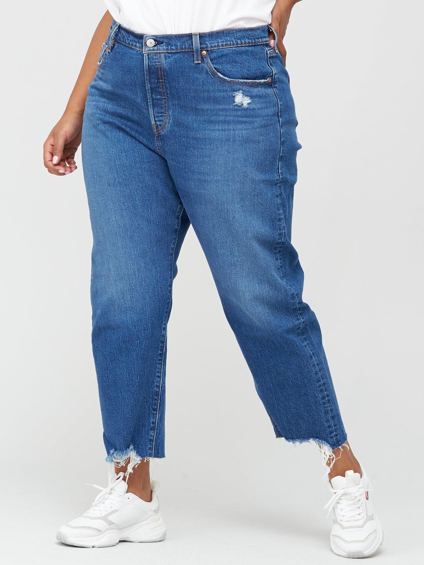 plus size cropped jeans uk