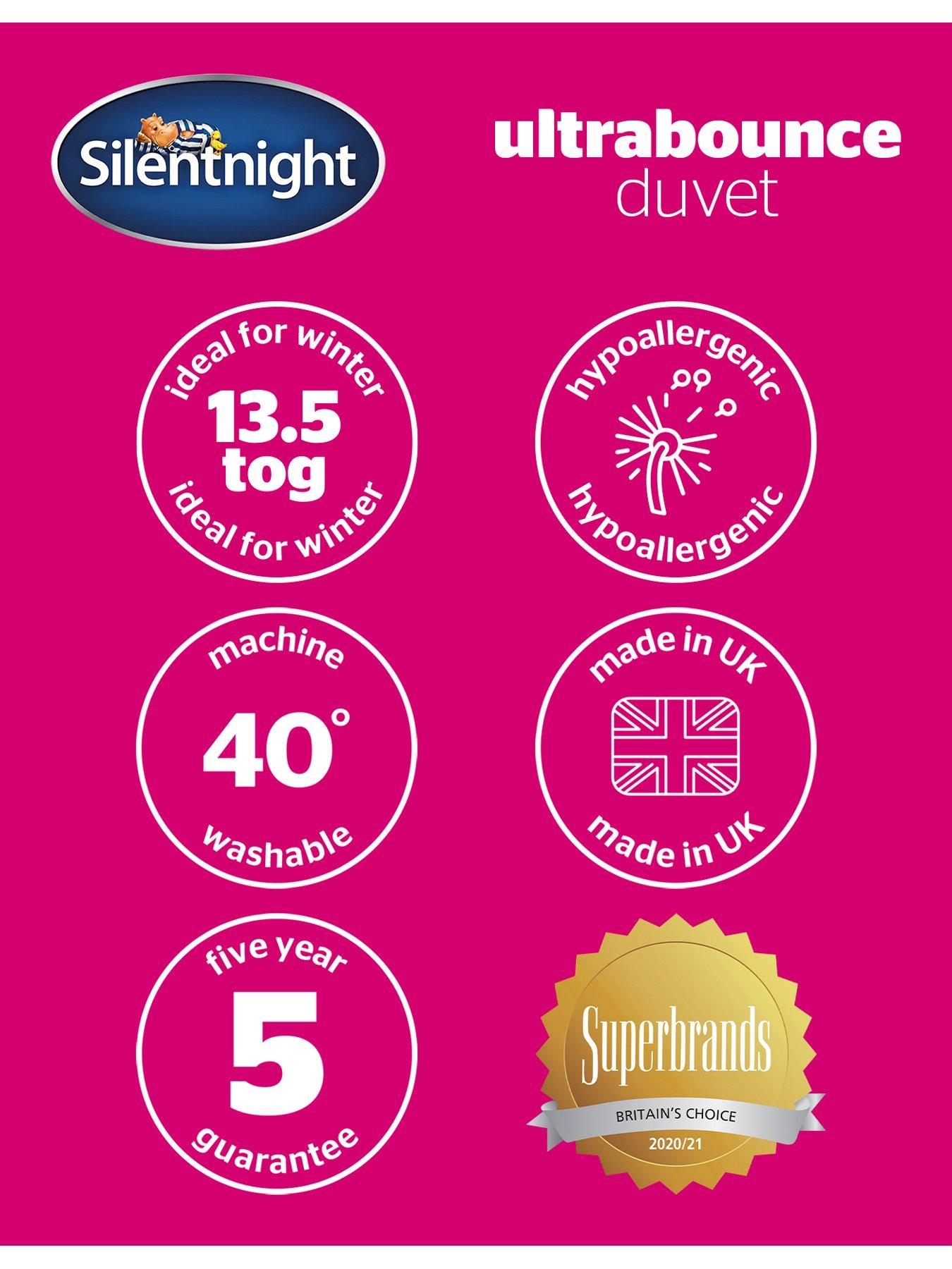 Image 7 of 7 of Silentnight Ultrabounce 13.5 Tog Duvet - White