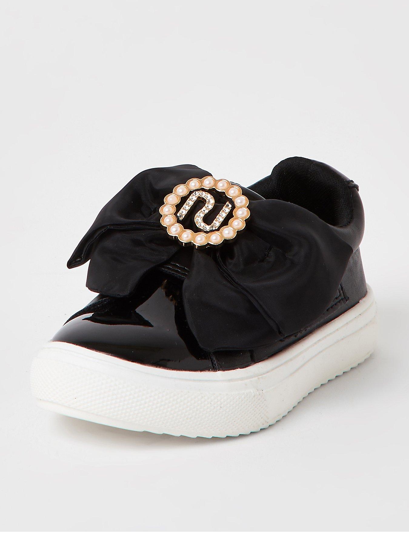 river island black trainers womens