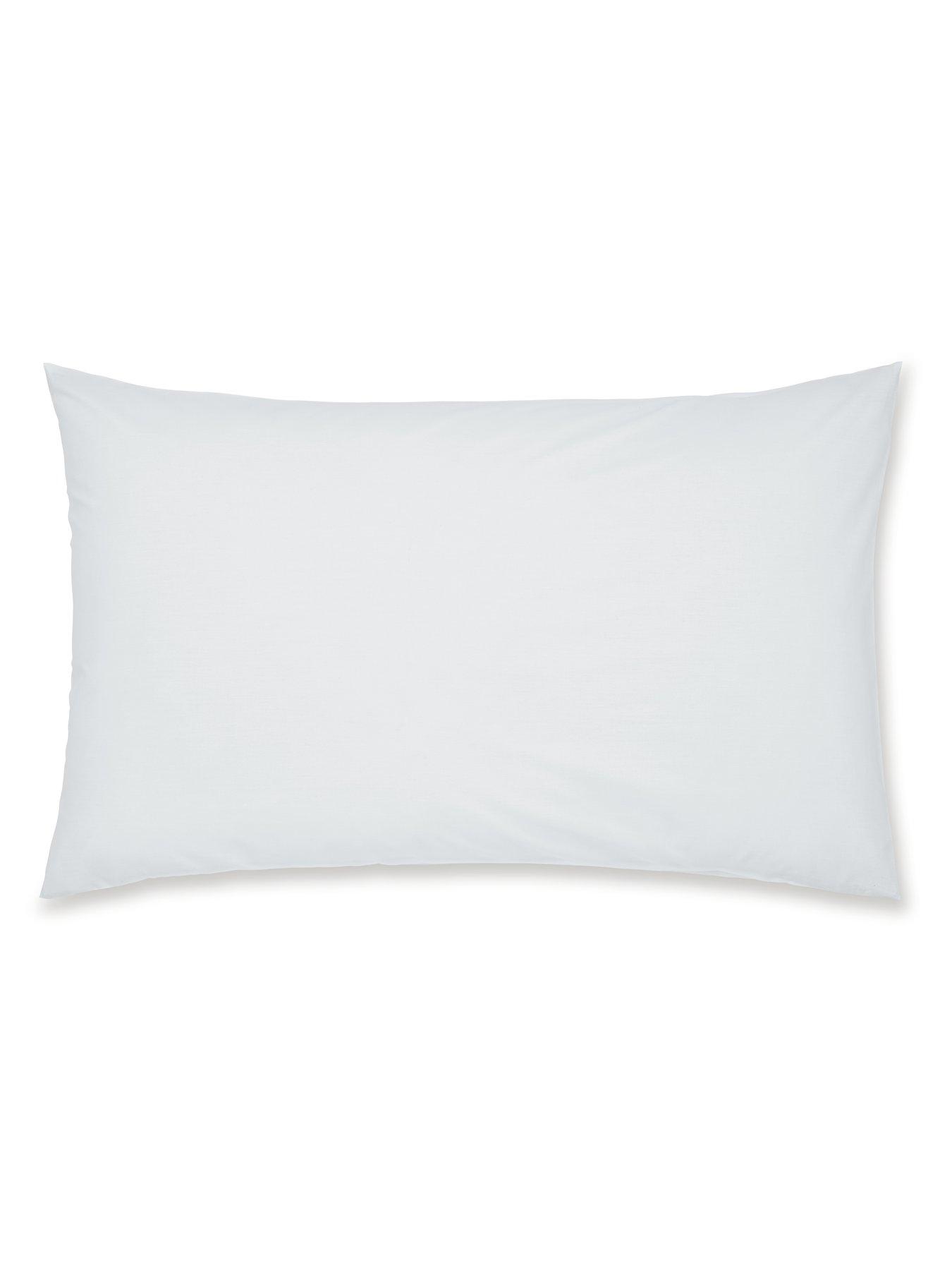 Product photograph of Catherine Lansfield Easy Iron Standard Pillowcase Pair - White from very.co.uk