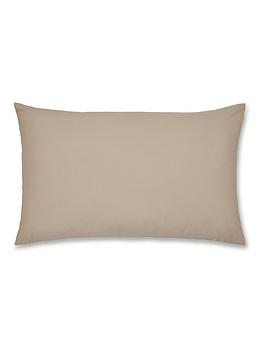 Catherine Lansfield Easy Iron Standard Pillowcase Pair – Natural