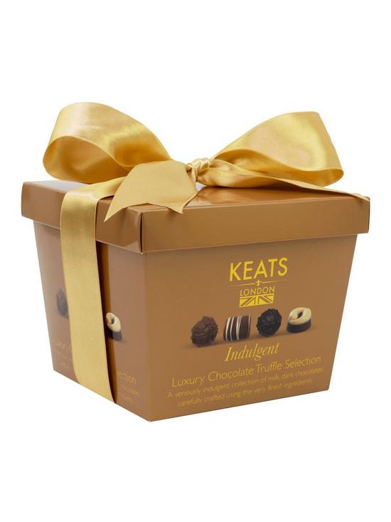 stillFront image of keats-special-truffles-chocolate-selection-gift-box-with-hand-tied-ribbon-210g