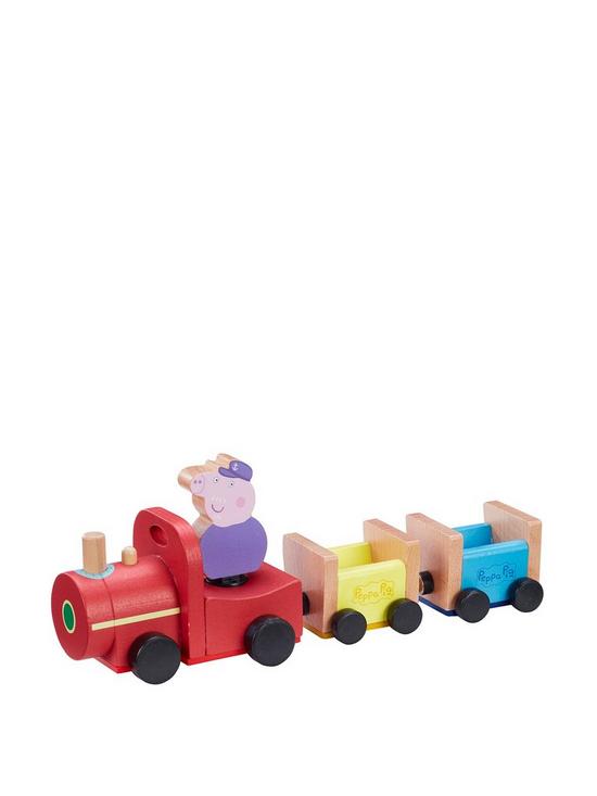 front image of peppa-pig-peppas-wood-play-train-amp-figure