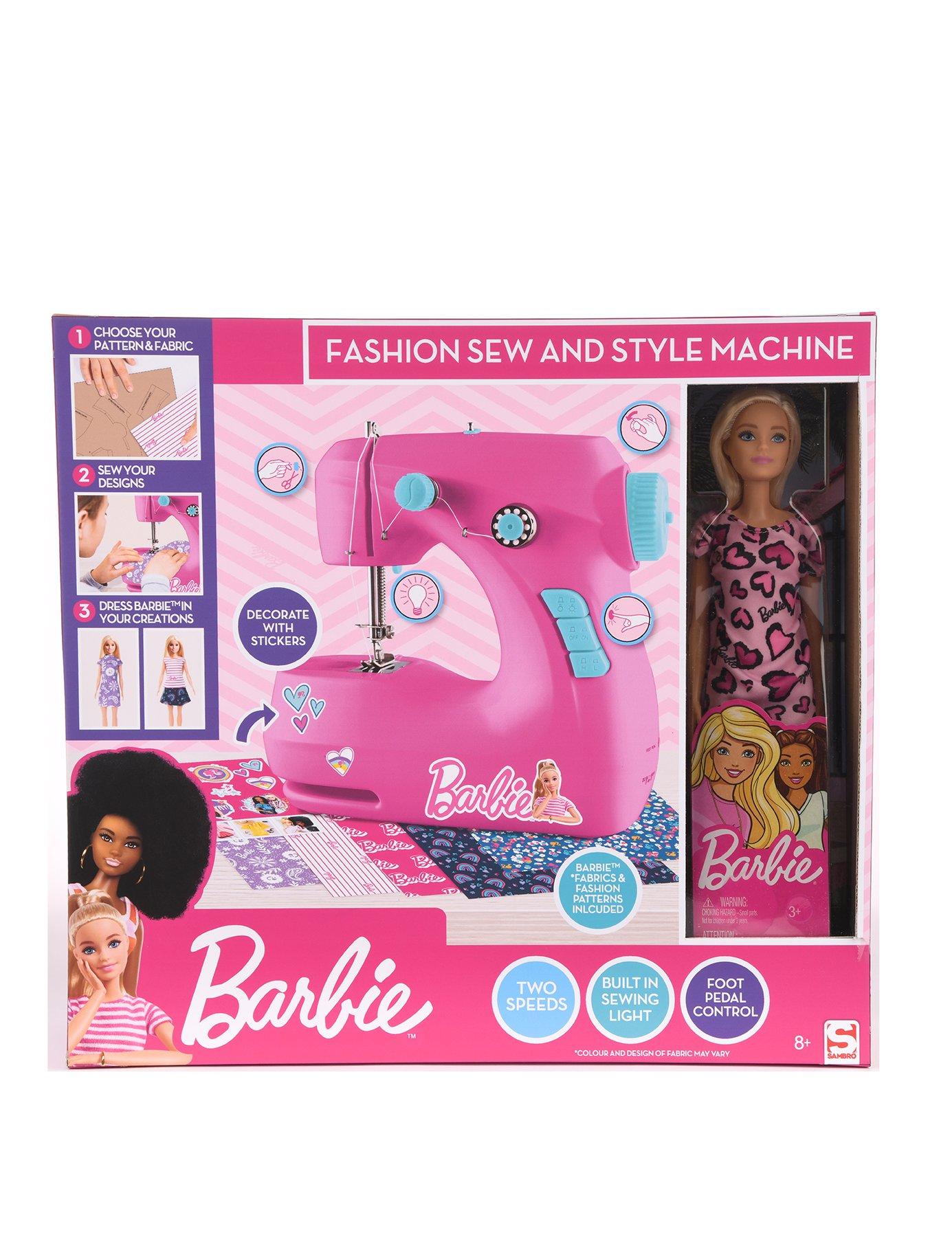 Barbie sewing machine with doll online reviews