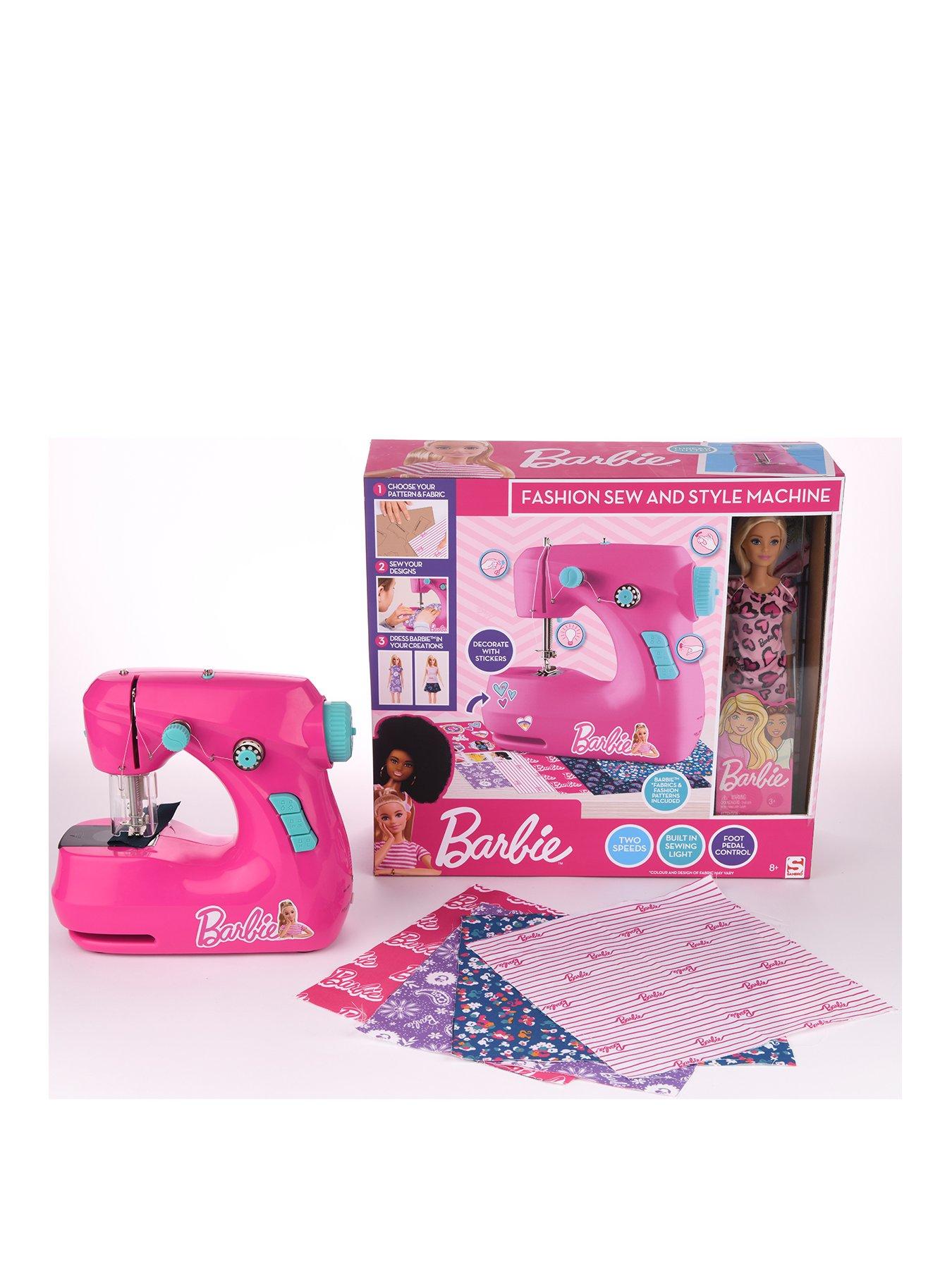 Barbie Sewing Machine with Doll very.co.uk