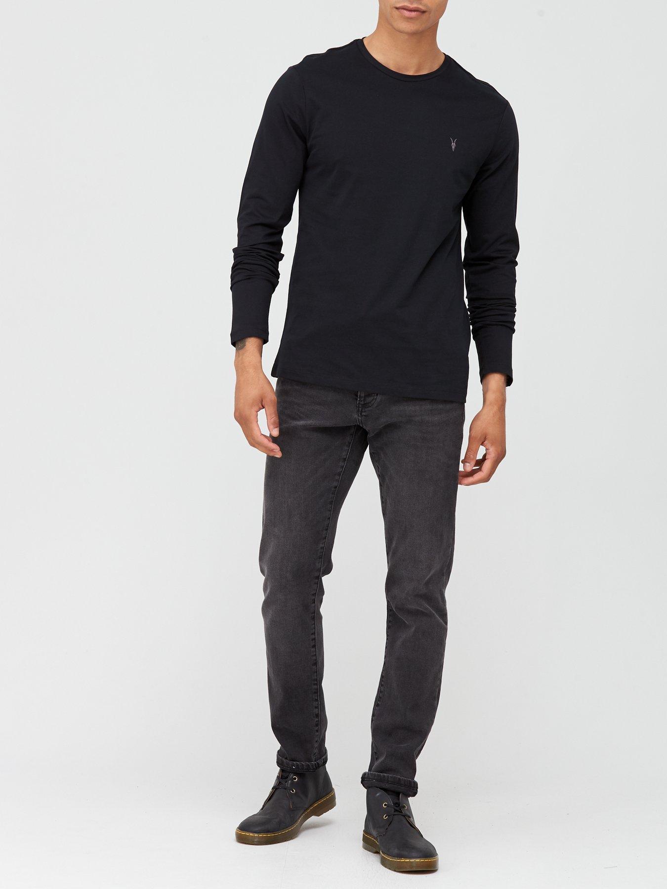 Image 3 of 4 of AllSaints Brace Long Sleeve T-Shirt - Black