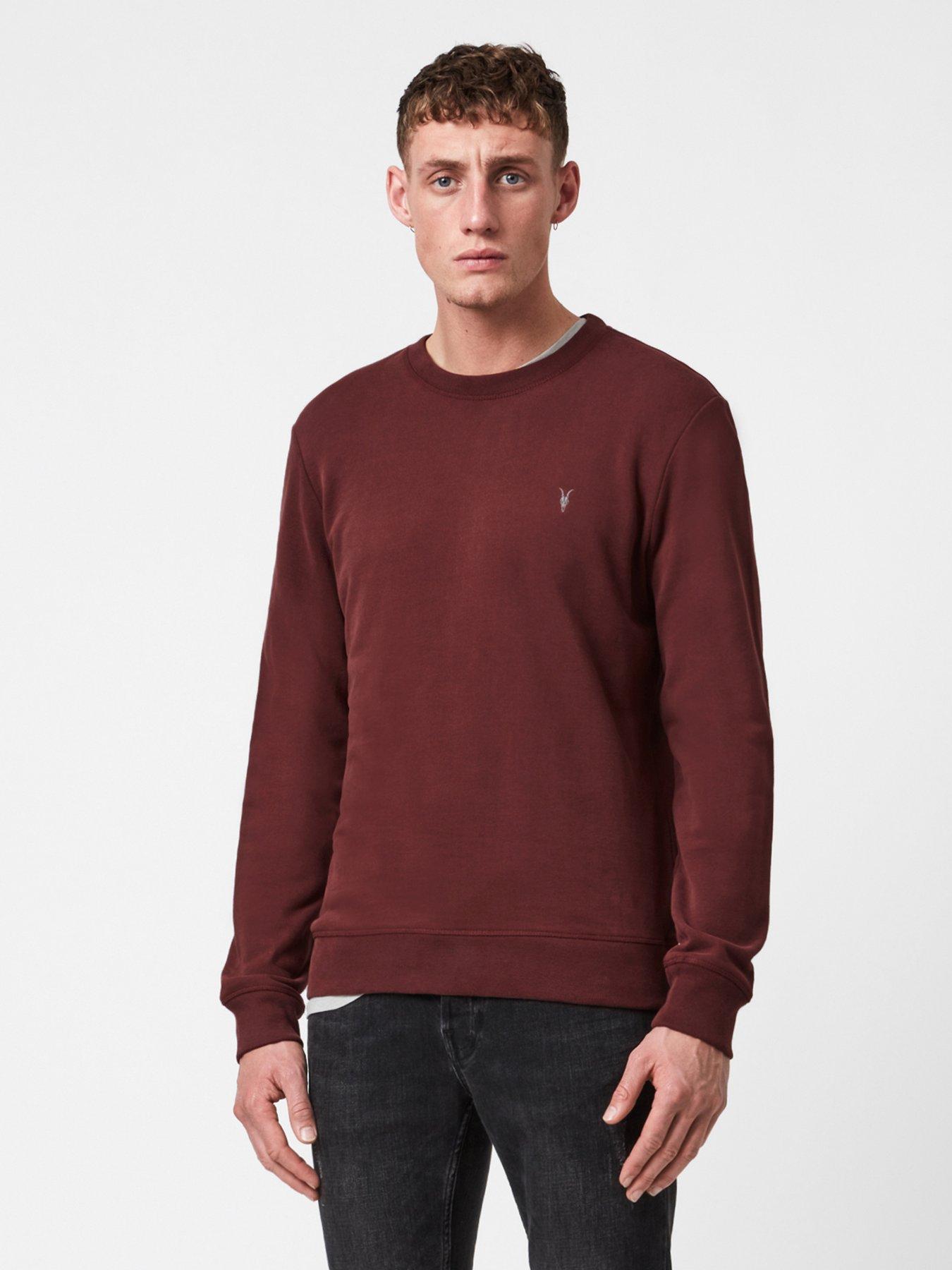 burgundy sweatshirt