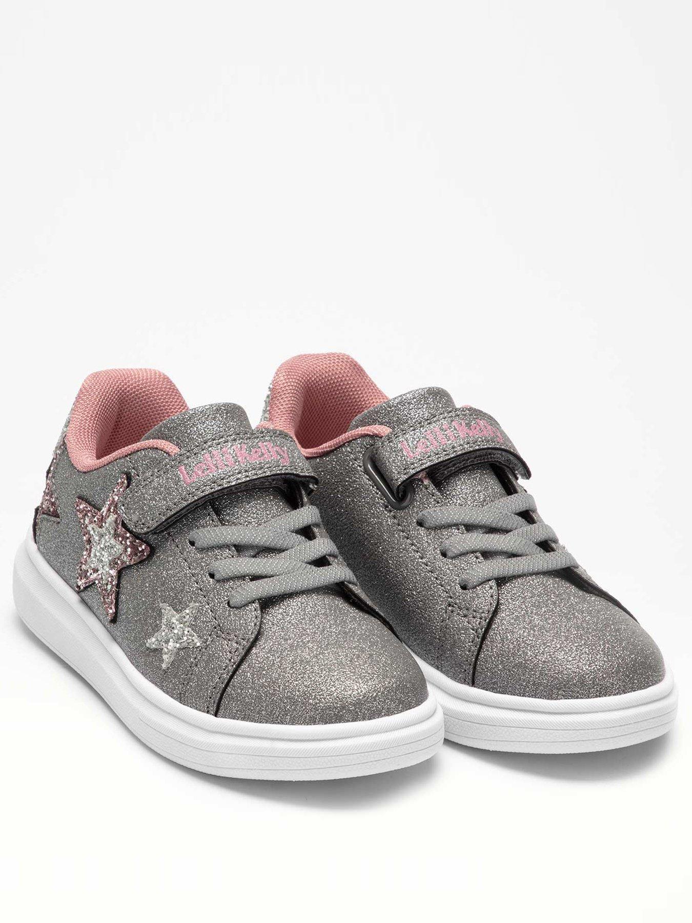 girls silver trainers