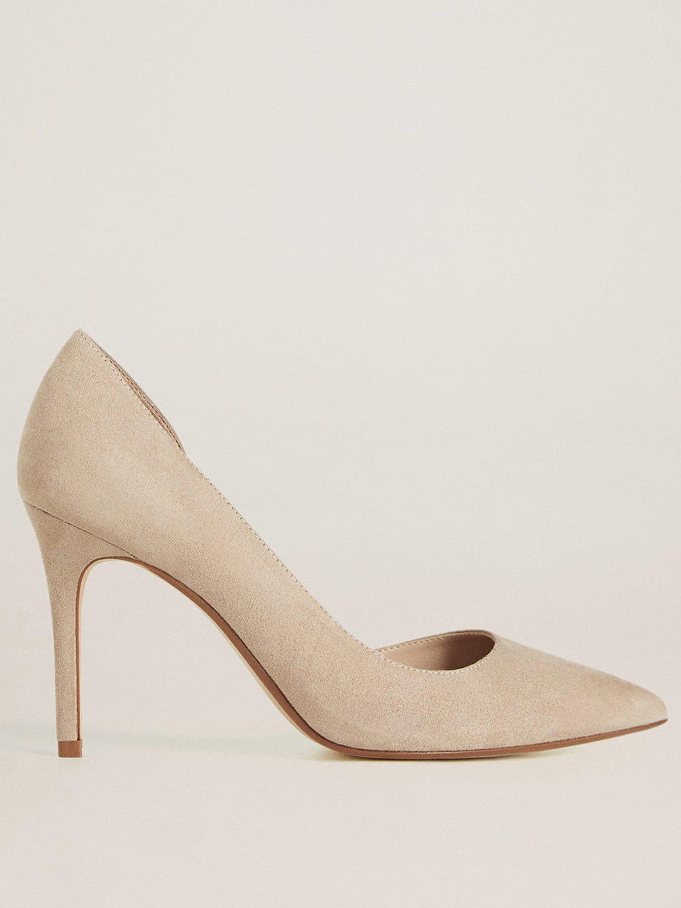 pale grey court shoes uk