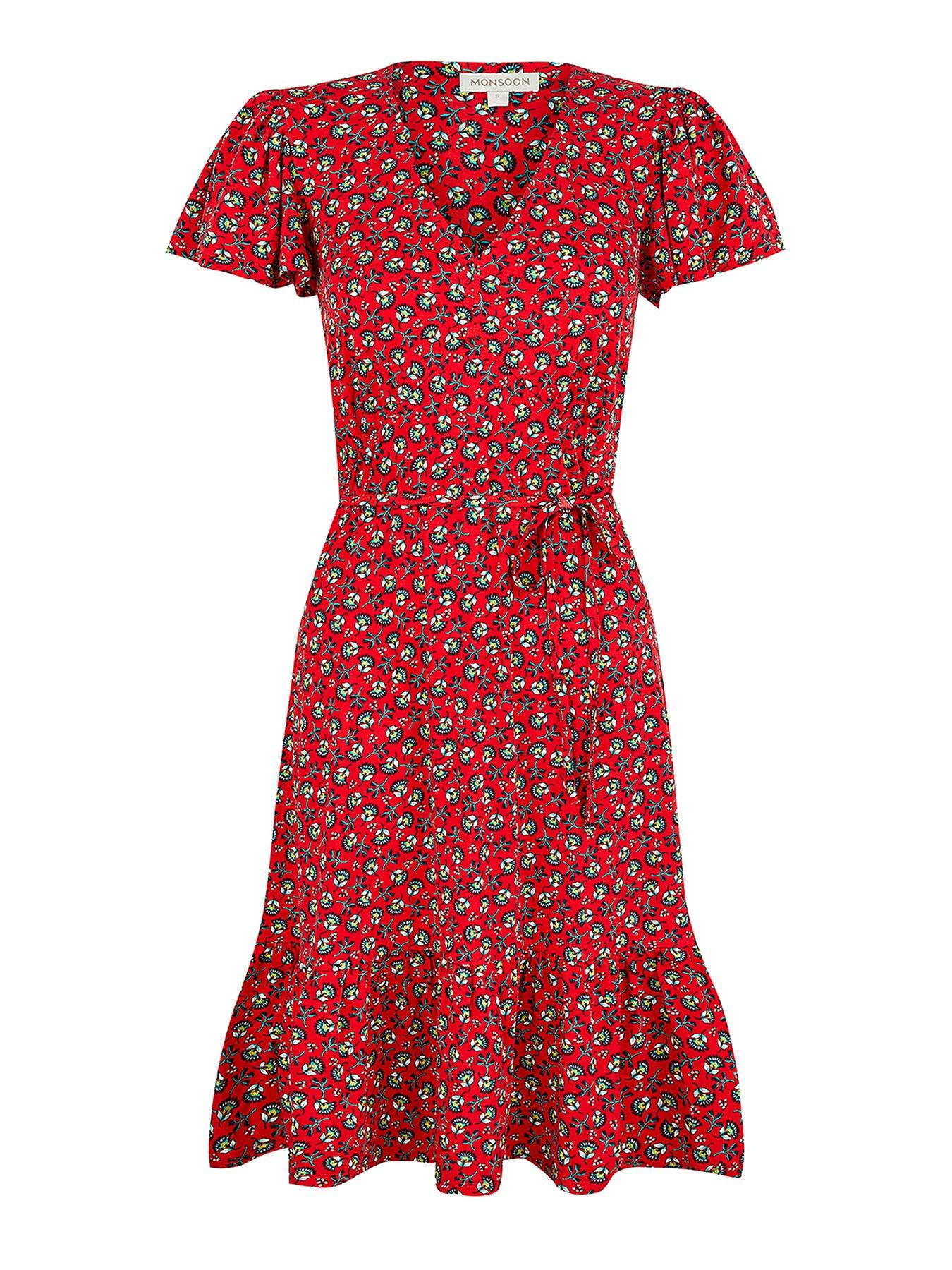 red jersey dress uk