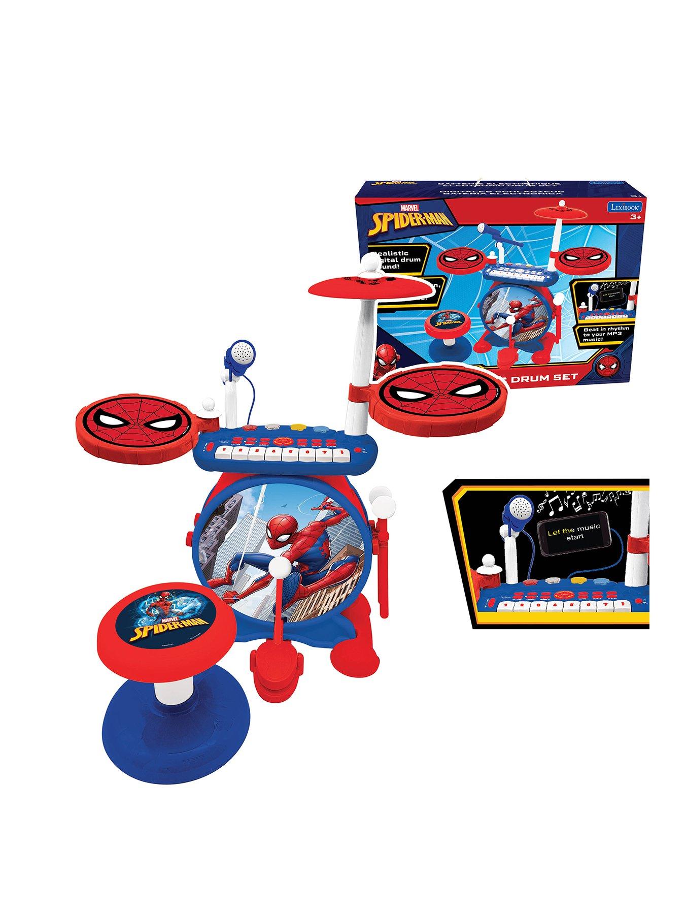 Lexibook My Rock Band Spiderman Complete Drums Set with Seat Very