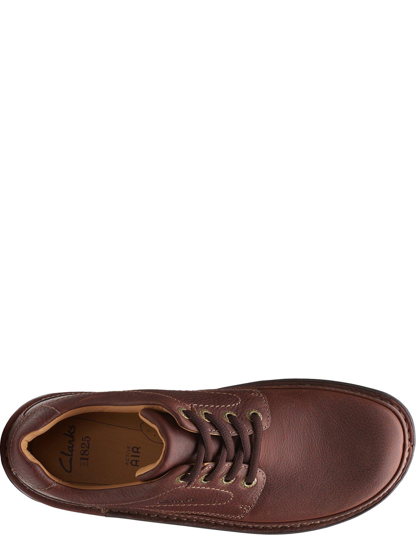 clarks nature three mahogany leather