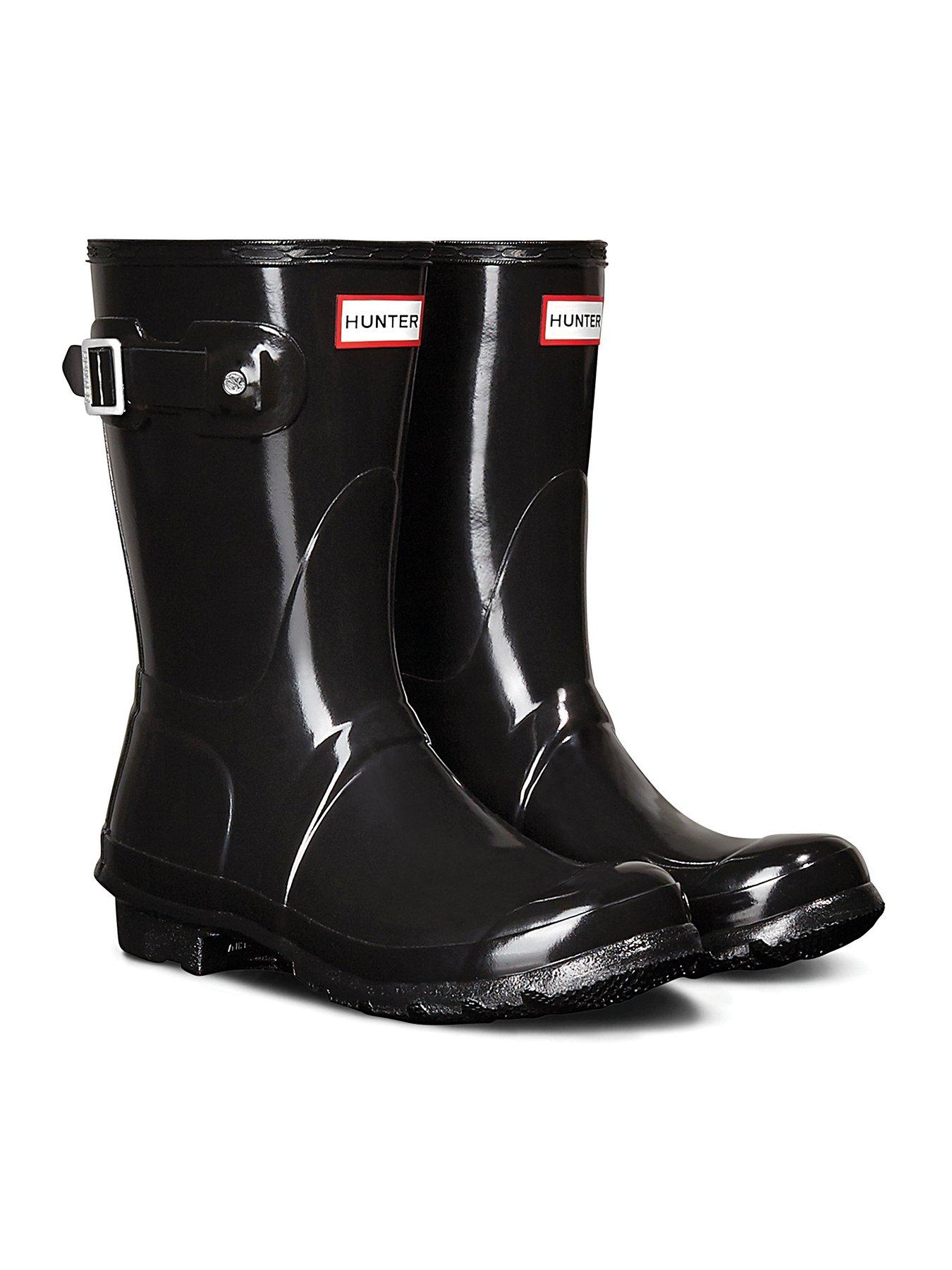 hunter patent leather boots