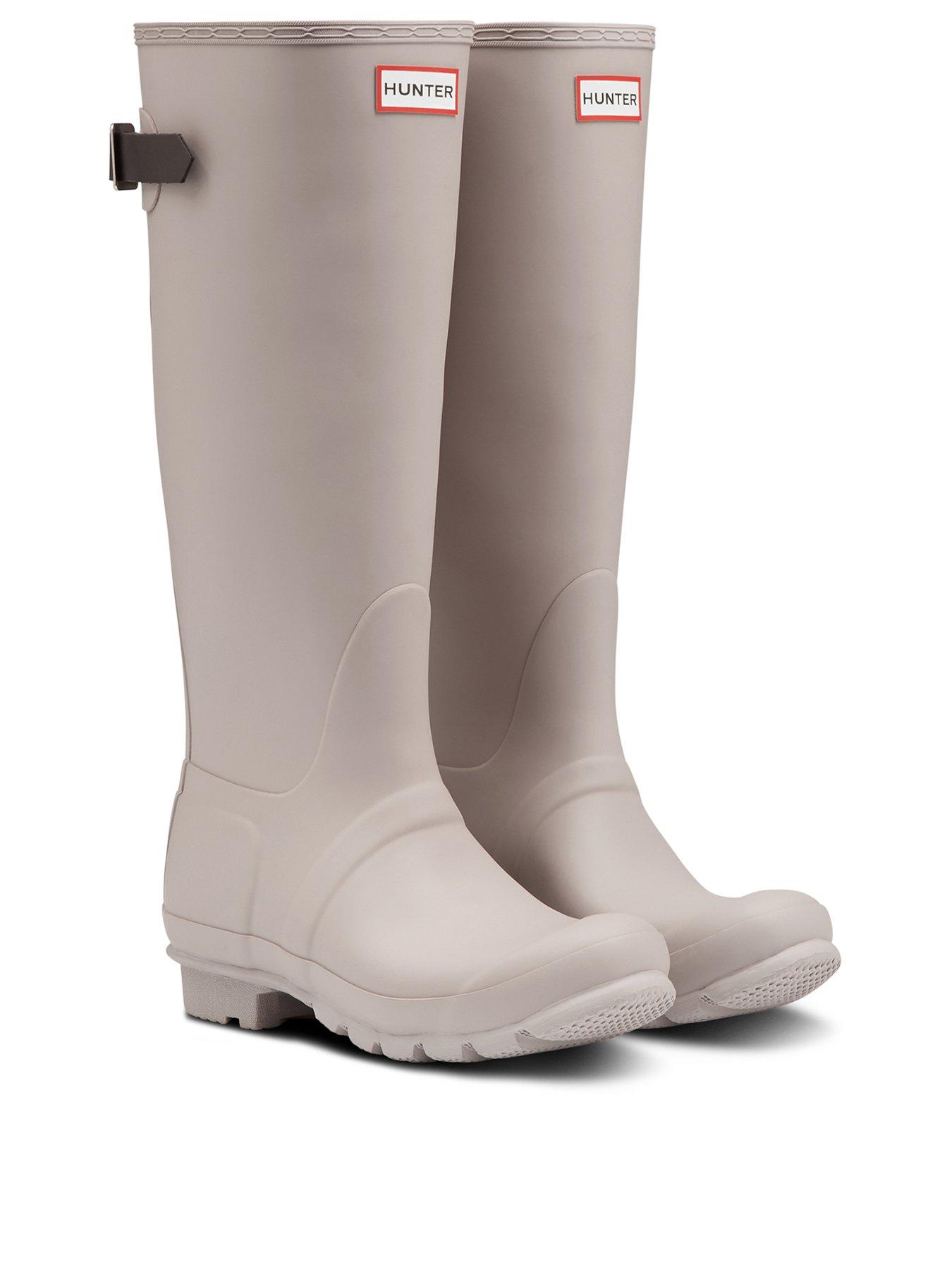 light grey hunter boots