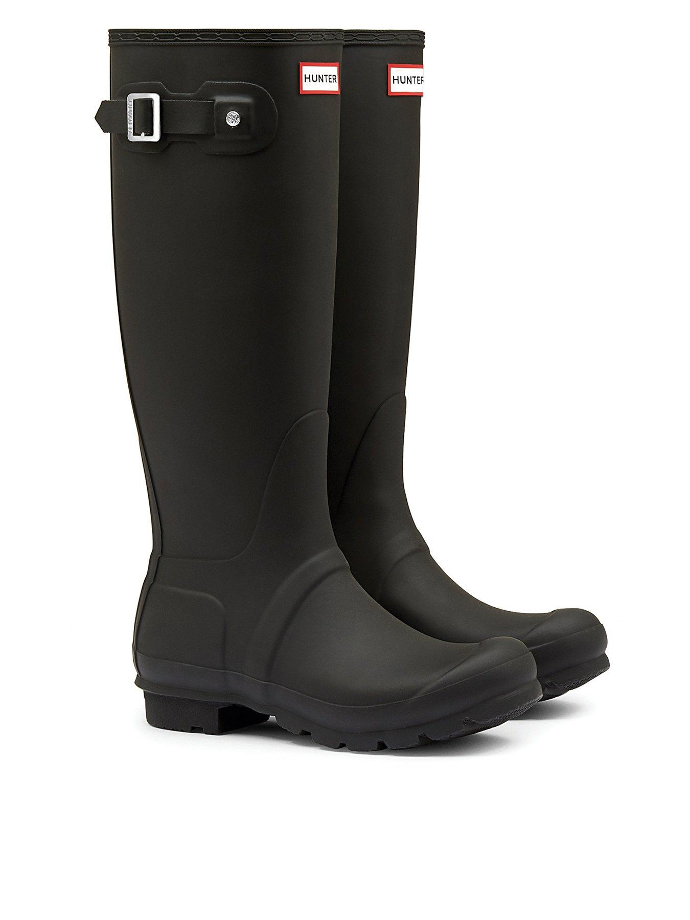 Hunter Original Tall Welly Boots Black very