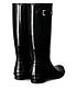  image of hunter-womens-original-tall-gloss-welly-boots-black