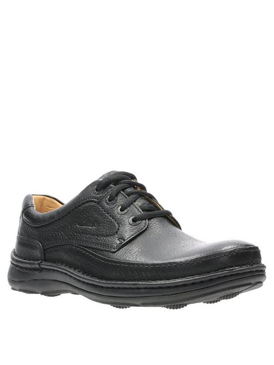 Clarks Nature Three Leather Shoes - Black | very.co.uk