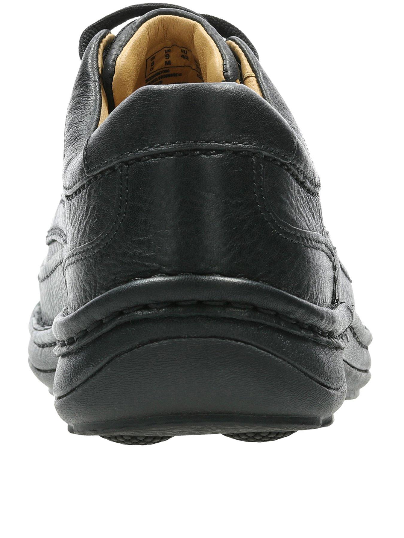 Clarks Nature Three Leather Shoes - Black | very.co.uk