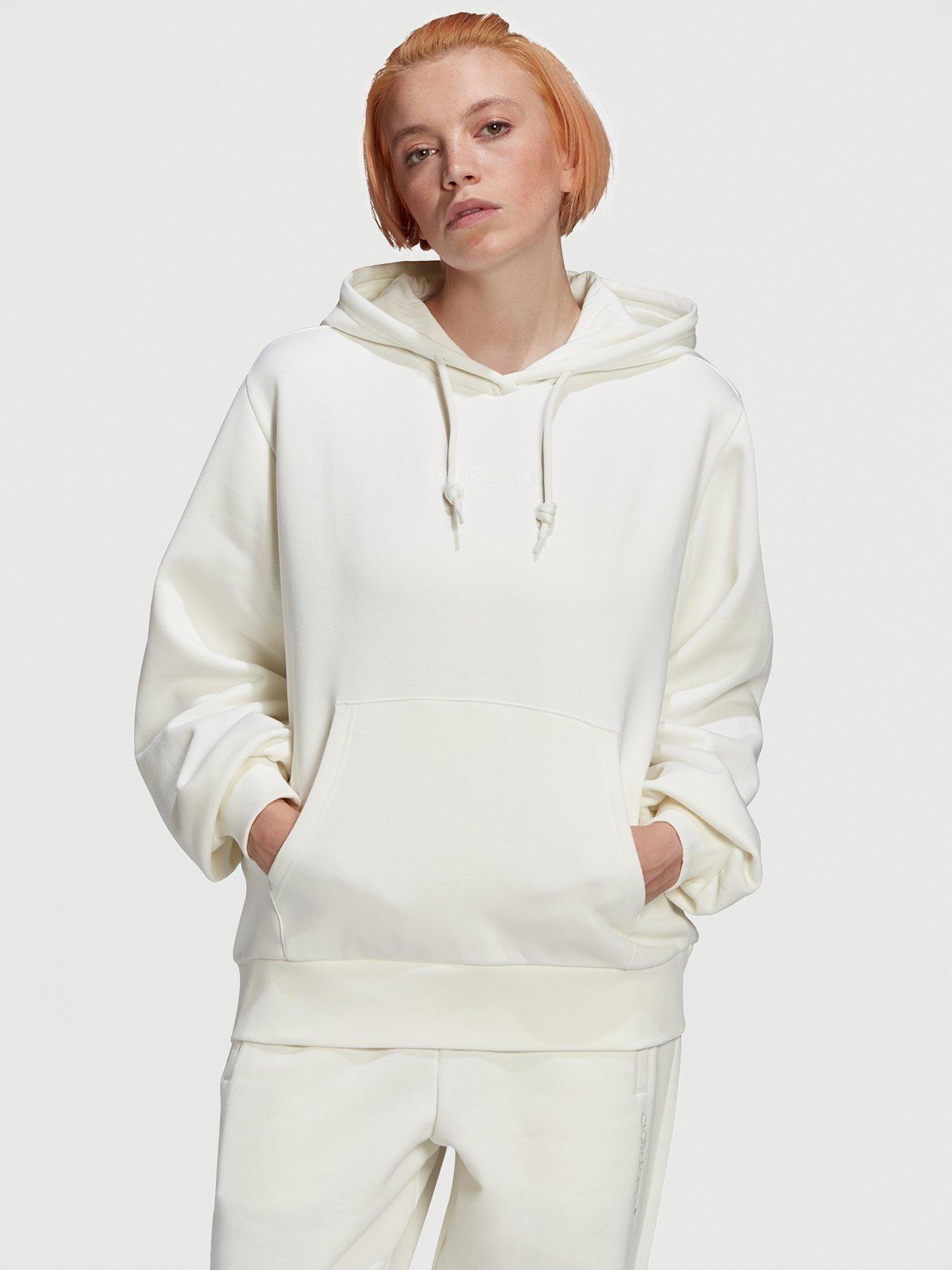 white oversized hoodie