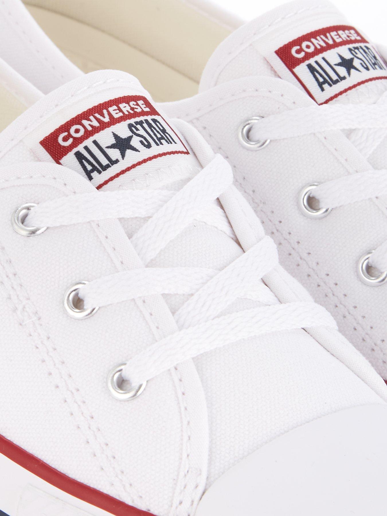 Converse ballet leather white best sale