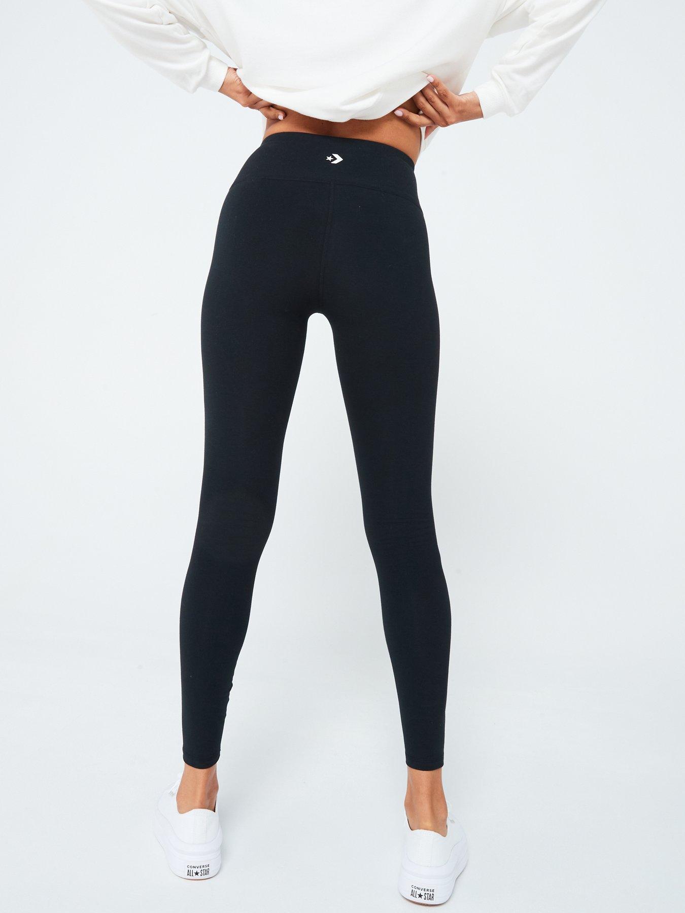 Womens Wordmark Leggings - Black