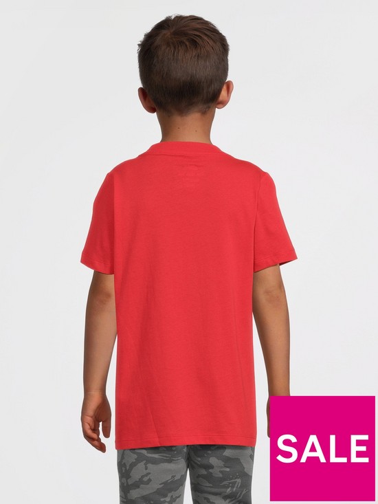 stillFront image of nike-boys-nsw-embroiderednbspfutura-tee-red-white