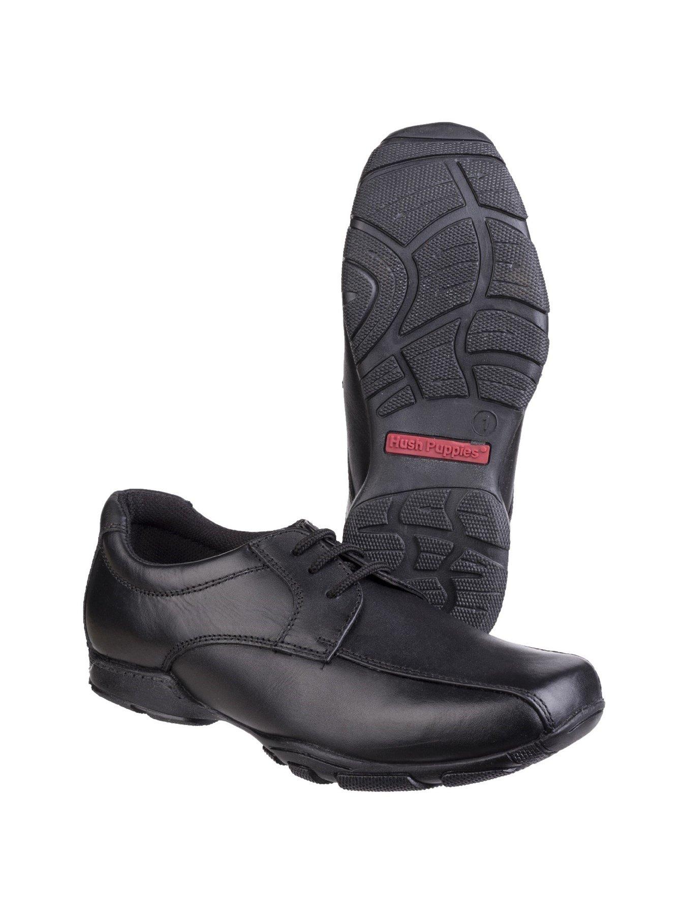 Image 6 of 6 of Hush Puppies Vincente Lace Back To&nbsp;School Shoe - Black