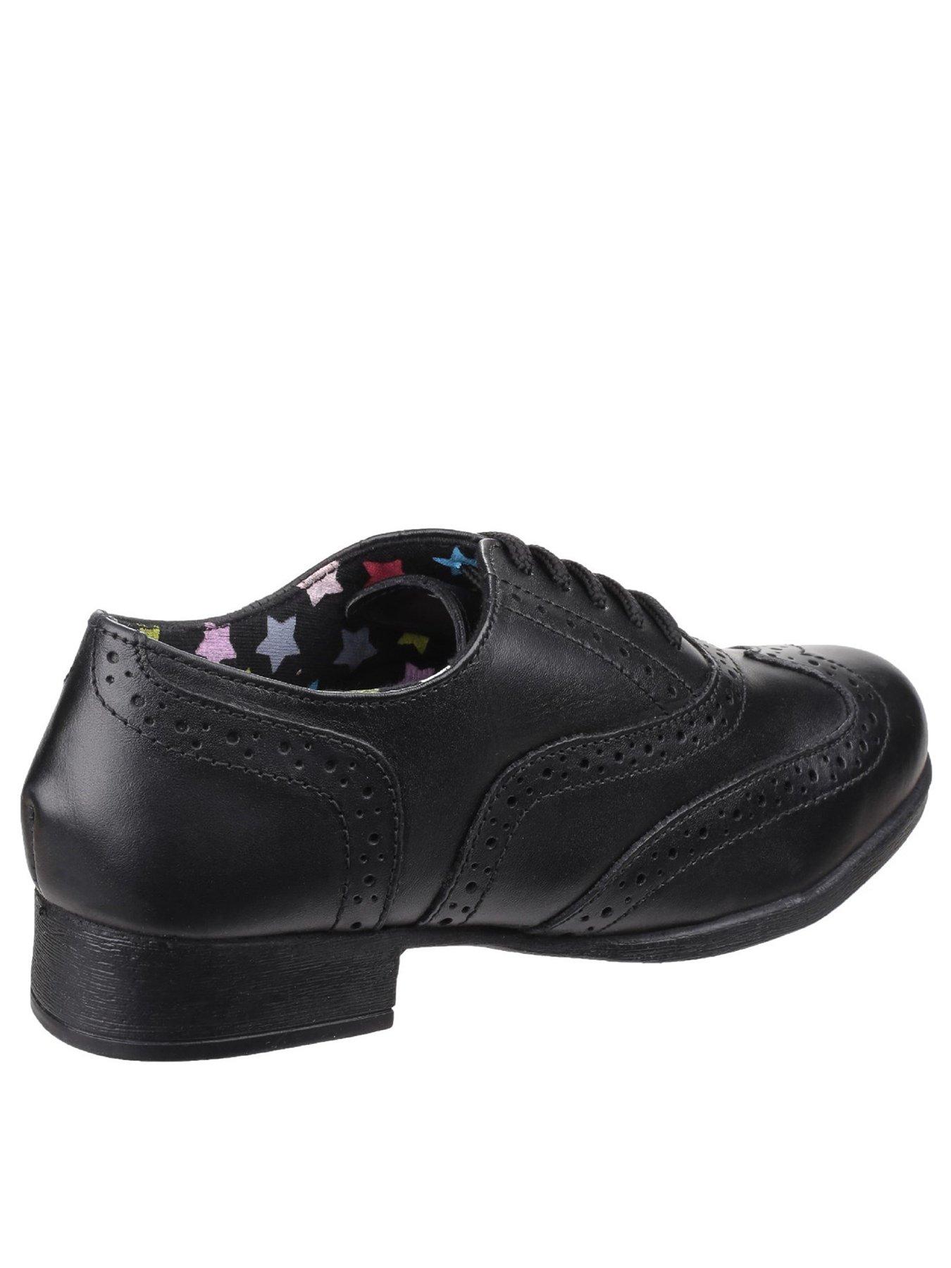 Clarks Jules Walk Girls Junior Leather Oxford School Shoes 13 E UK Black