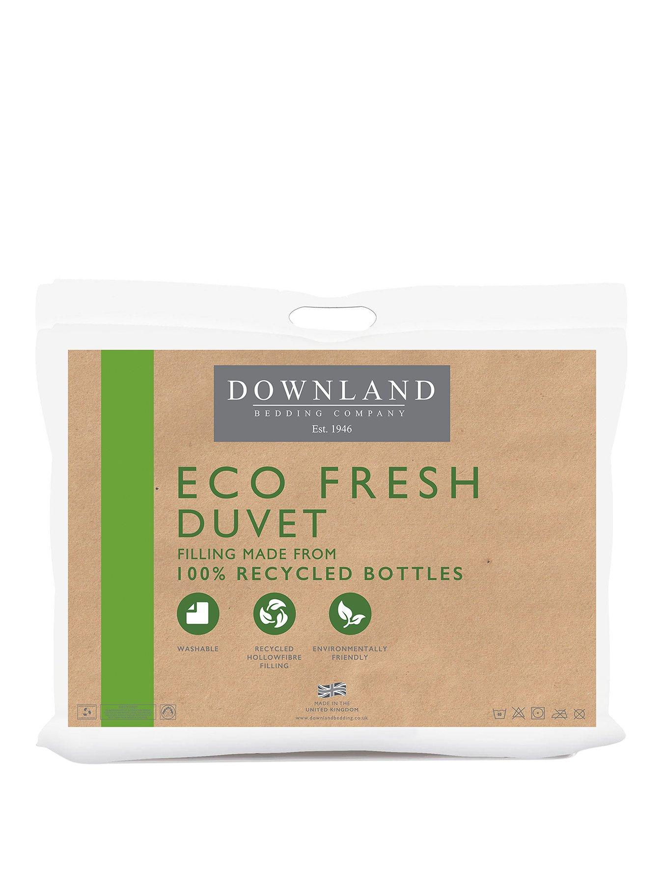Product photograph of Downland Fresh 10 5 Tog Duvet - White from very.co.uk