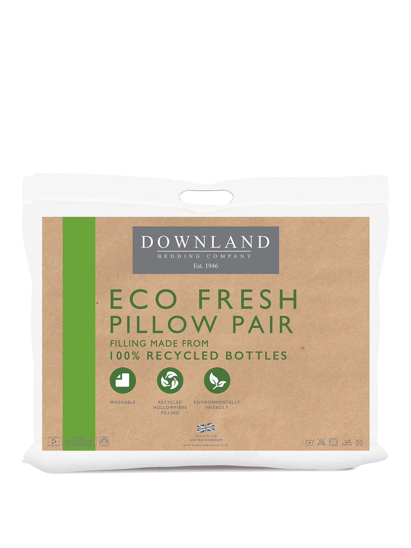 Product photograph of Downland Pillow Pair - White from very.co.uk