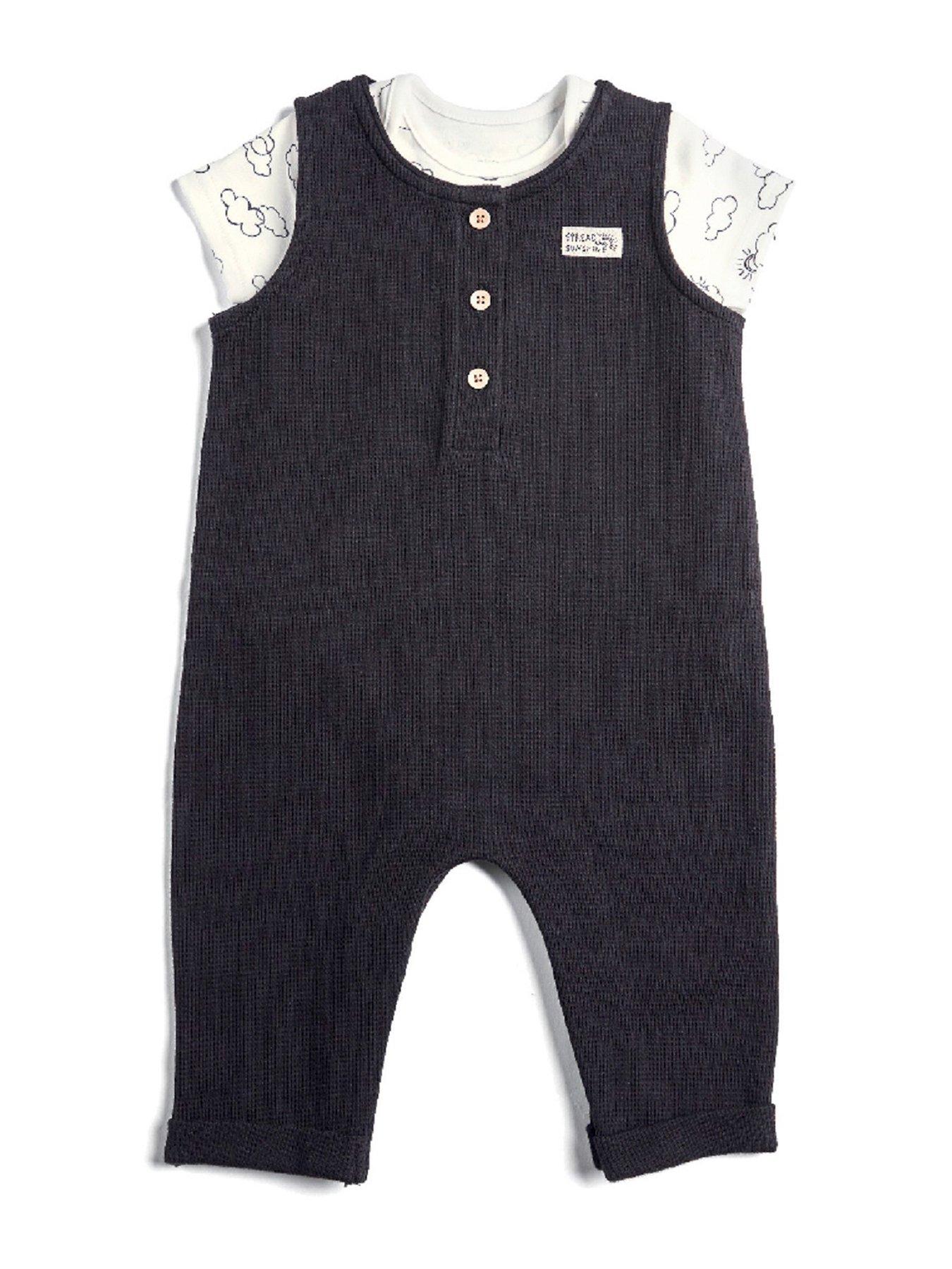 baby boy black dungarees