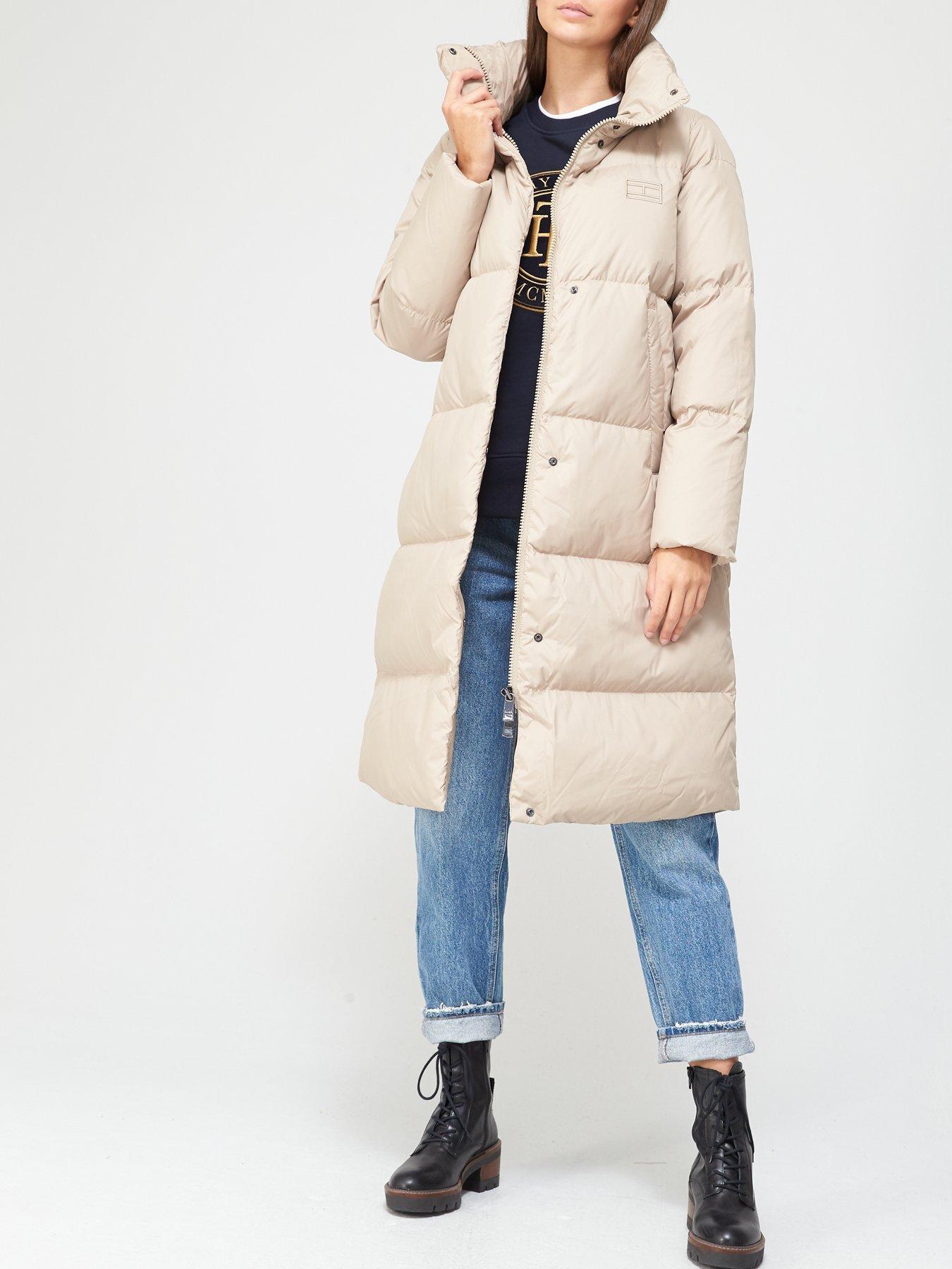 tommy jeans hooded long coat