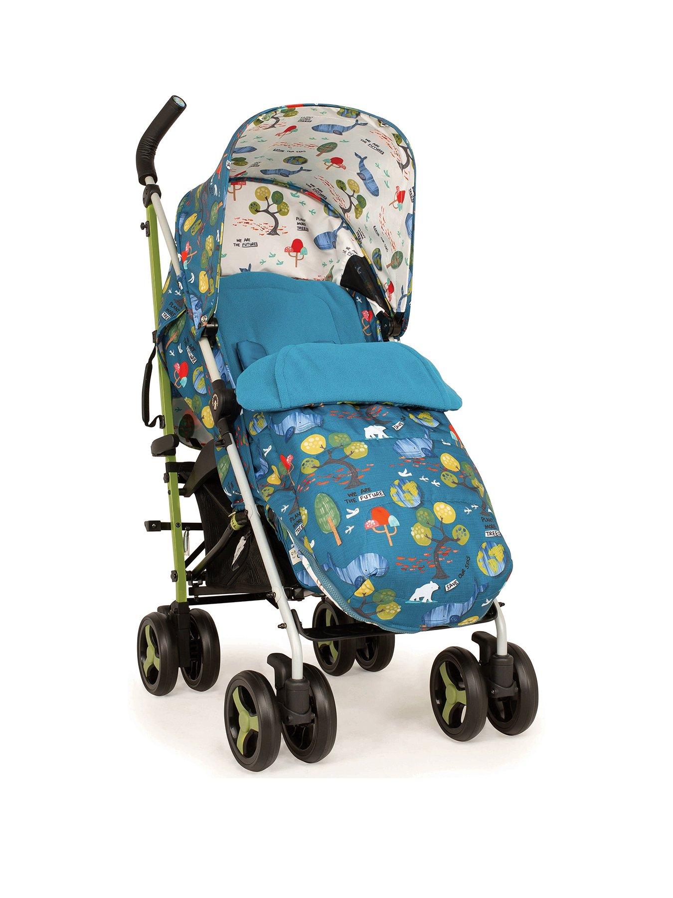 pushchairs with footmuff and raincover