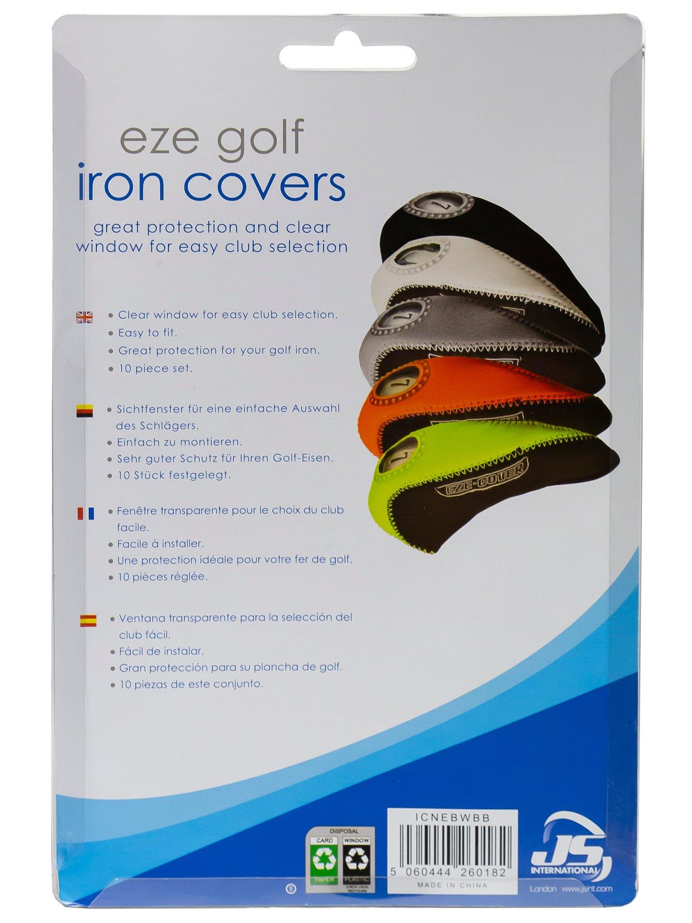 Image 6 of 6 of EZE Golf Iron Covers 10PCS - 4-SW + GW - Black