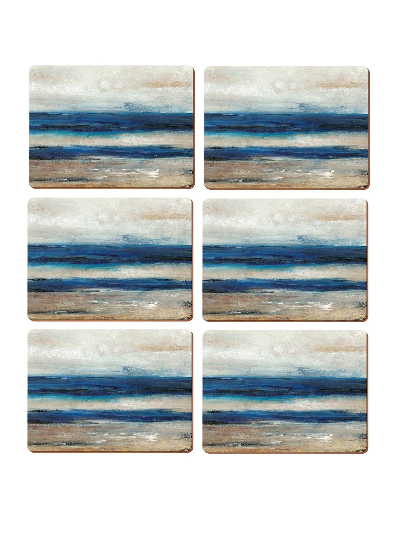 Product photograph of Creative Tops Abstract Ocean View Placemats Ndash Set Of 6 from very.co.uk