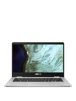 ASUS C423 Chromebook Laptop, Intel Celeron Processor, 4GB RAM, 64GB eMMC, 14 HD, Silver
