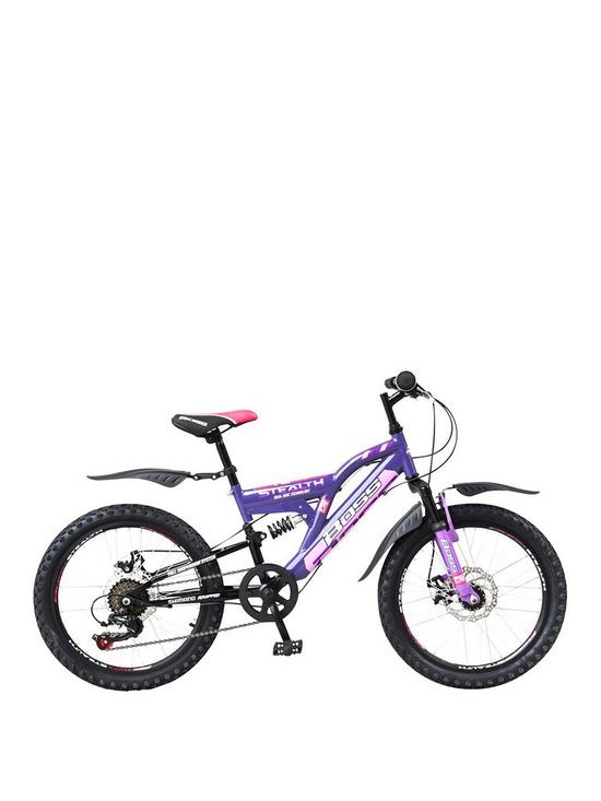 front image of boss-cycles-boss-stealth-mountain-bike-purple