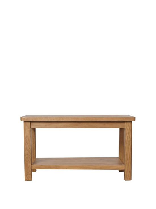 front image of k-interiors-shelton-part-assembled-solid-wood-small-coffee-table