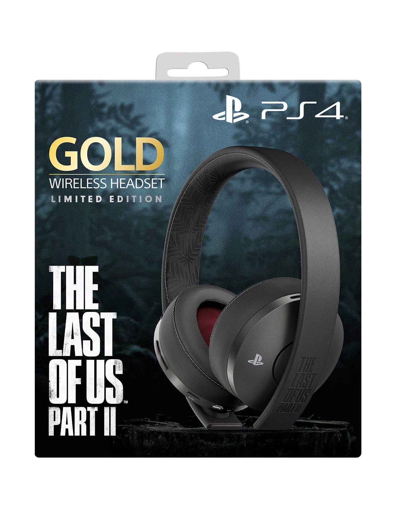 sony gold the last of us part 2 wireless ps4 headset